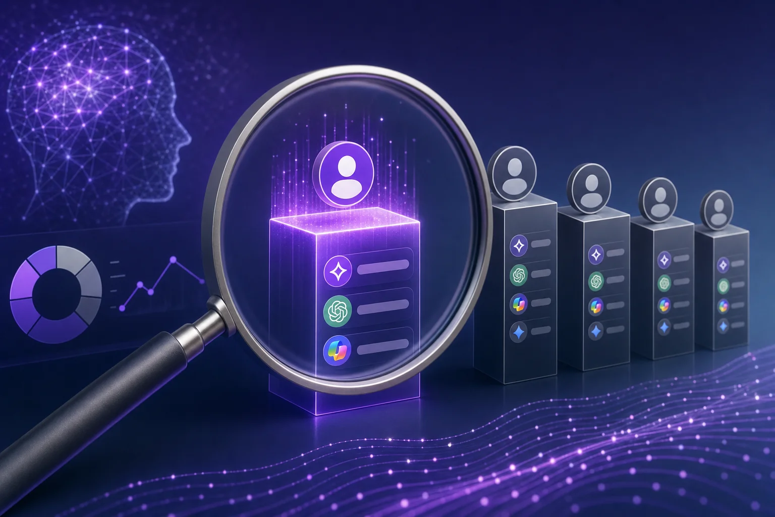outrank competitors - Marketing team reviewing competitor visibility data on a dashboard