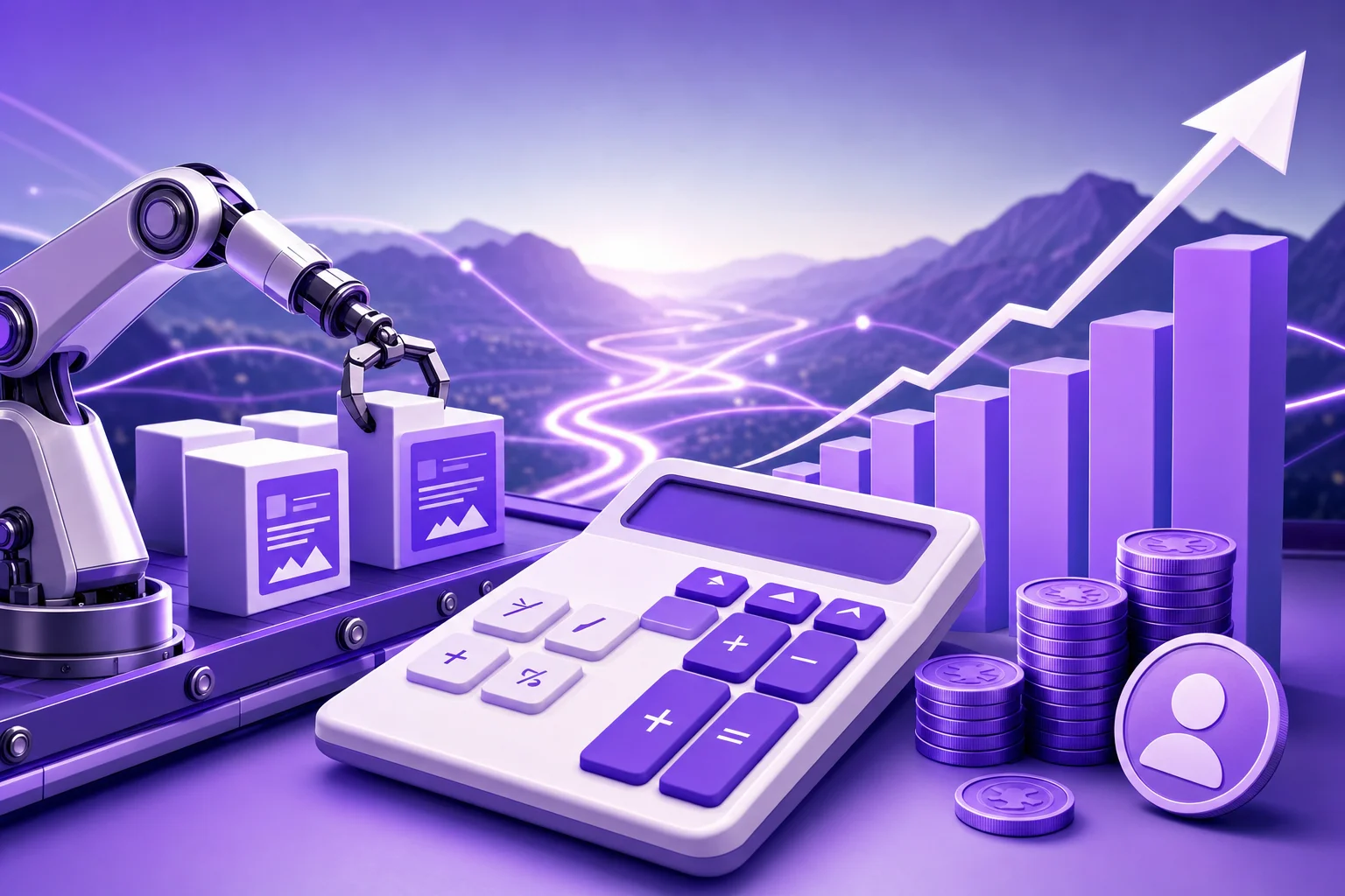 Dashboard showing seo content automation ROI calculator results and payback metrics