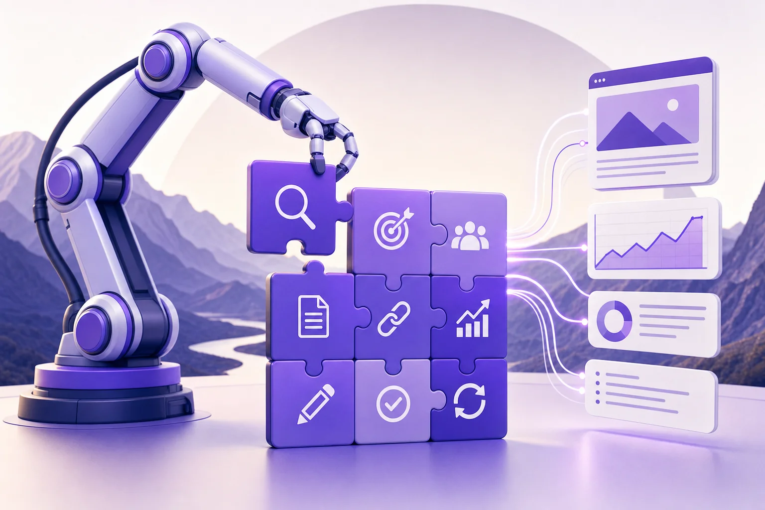 Team reviewing seo content automation tools for quality-controlled publishing