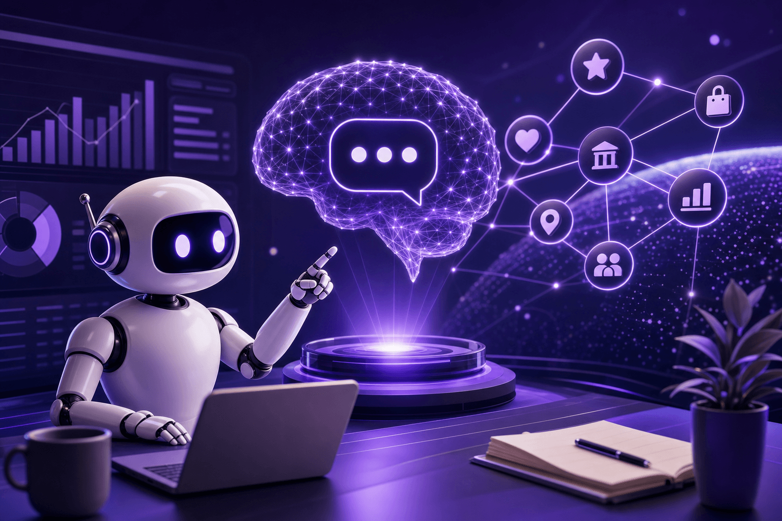 AI brand mentions strategy shown through search and automation dashboards