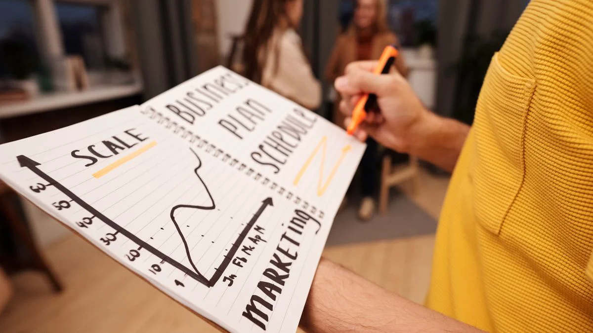Marketing team reviewing a buying checklist for seo content automation tools